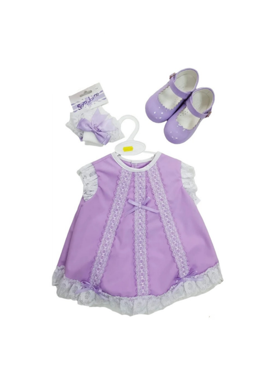 Spanish Lilac frill Dress