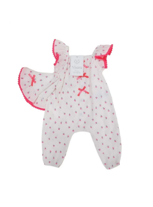 Visara Baby Jumpsuit Set with Matching Hat