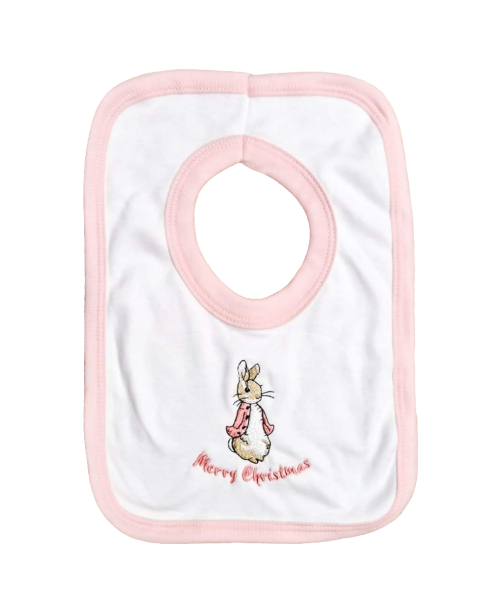 Flopsy Rabbit Merry Christmas Bib