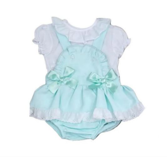Spanish Mint Bow Two Piece Set