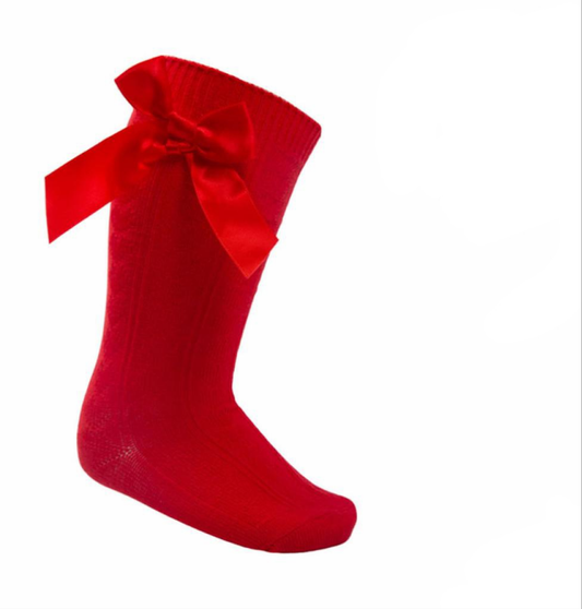 Soft Touch Infant Knee High Socks with Bow