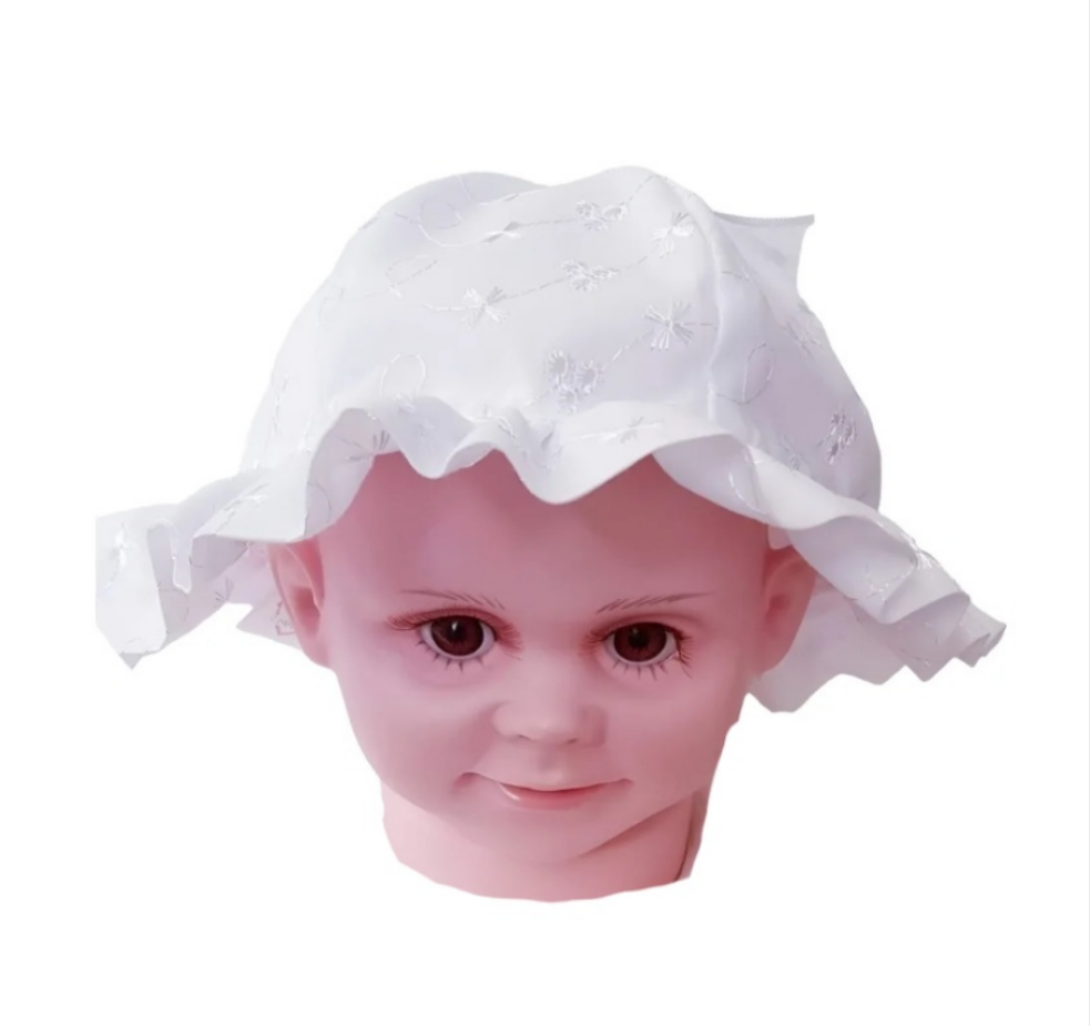 Summer White Broderie Anglaise Sun Hat