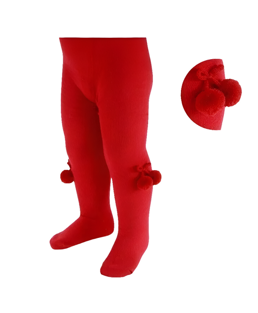Soft Touch Pom Pom Tights