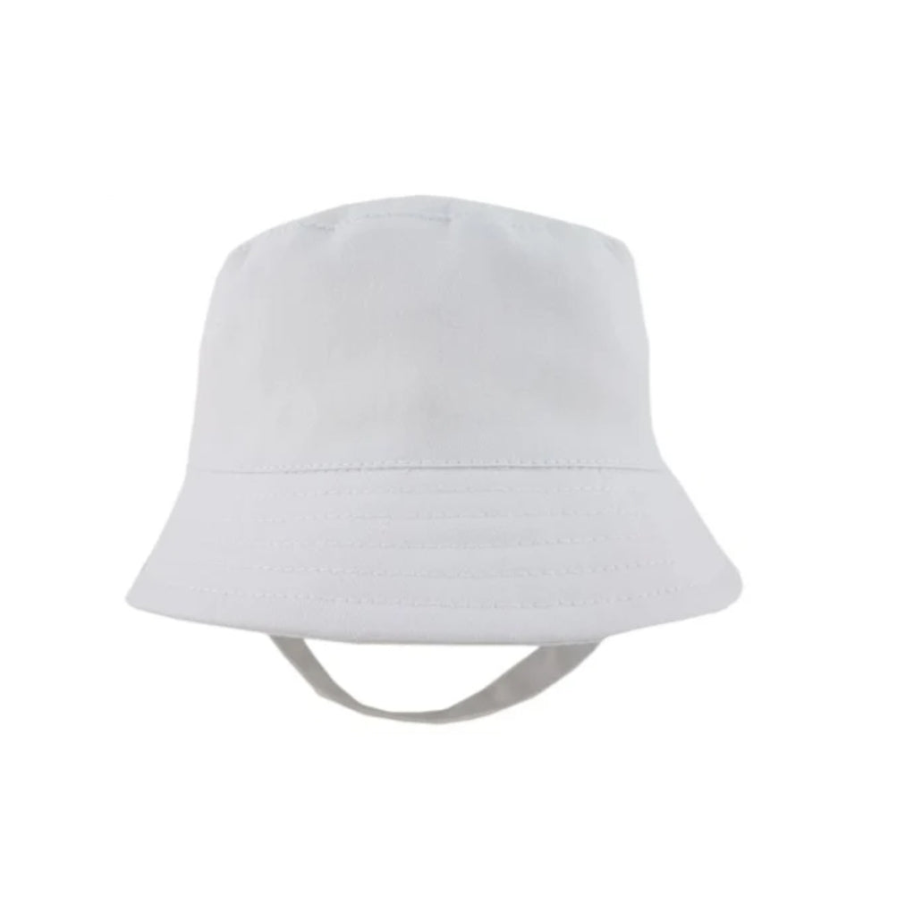 Summer White Bucket Hat
