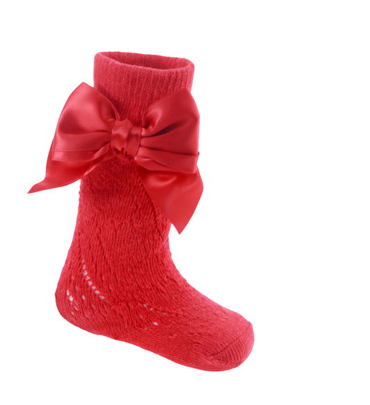 Soft Touch Pelerine Knee length sock with bow