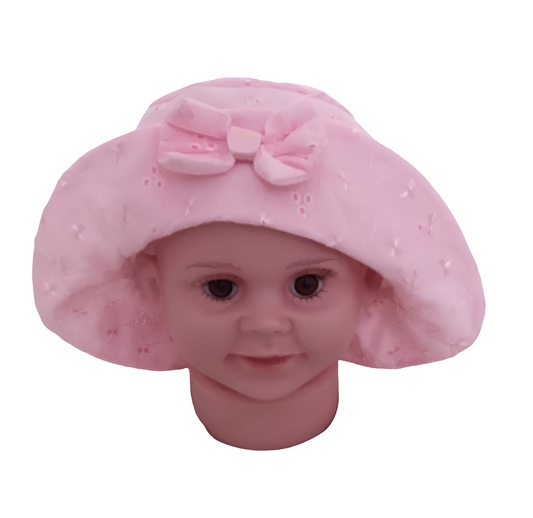 Summer Pink Broderie Anglasie Summer Hat