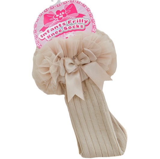 Soft Touch Biscuit Knee High Tutu Sock
