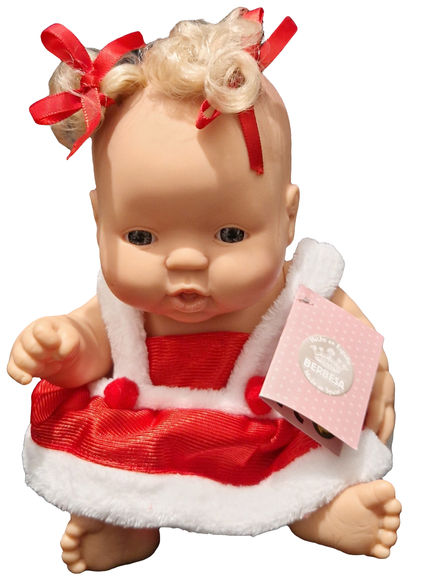 BERBESA 26CM Christmas Collectable Hard Body Doll