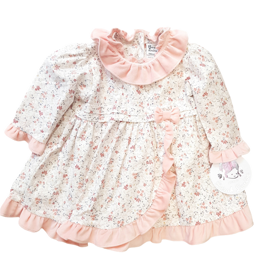 Sarah Louise Peach Flower Dress