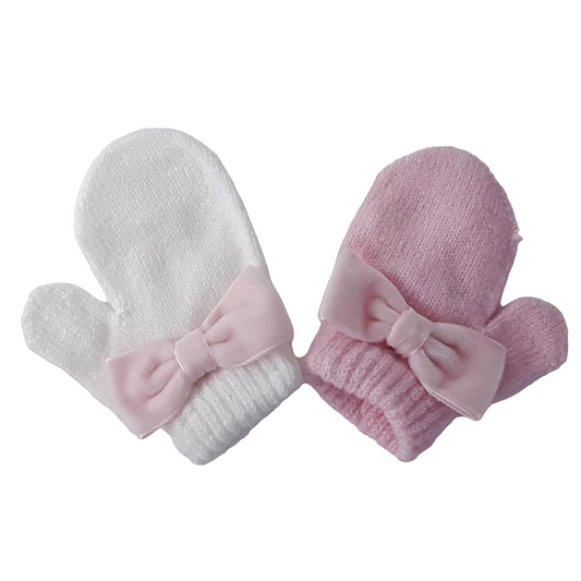Pesci Baby Bow Mittens