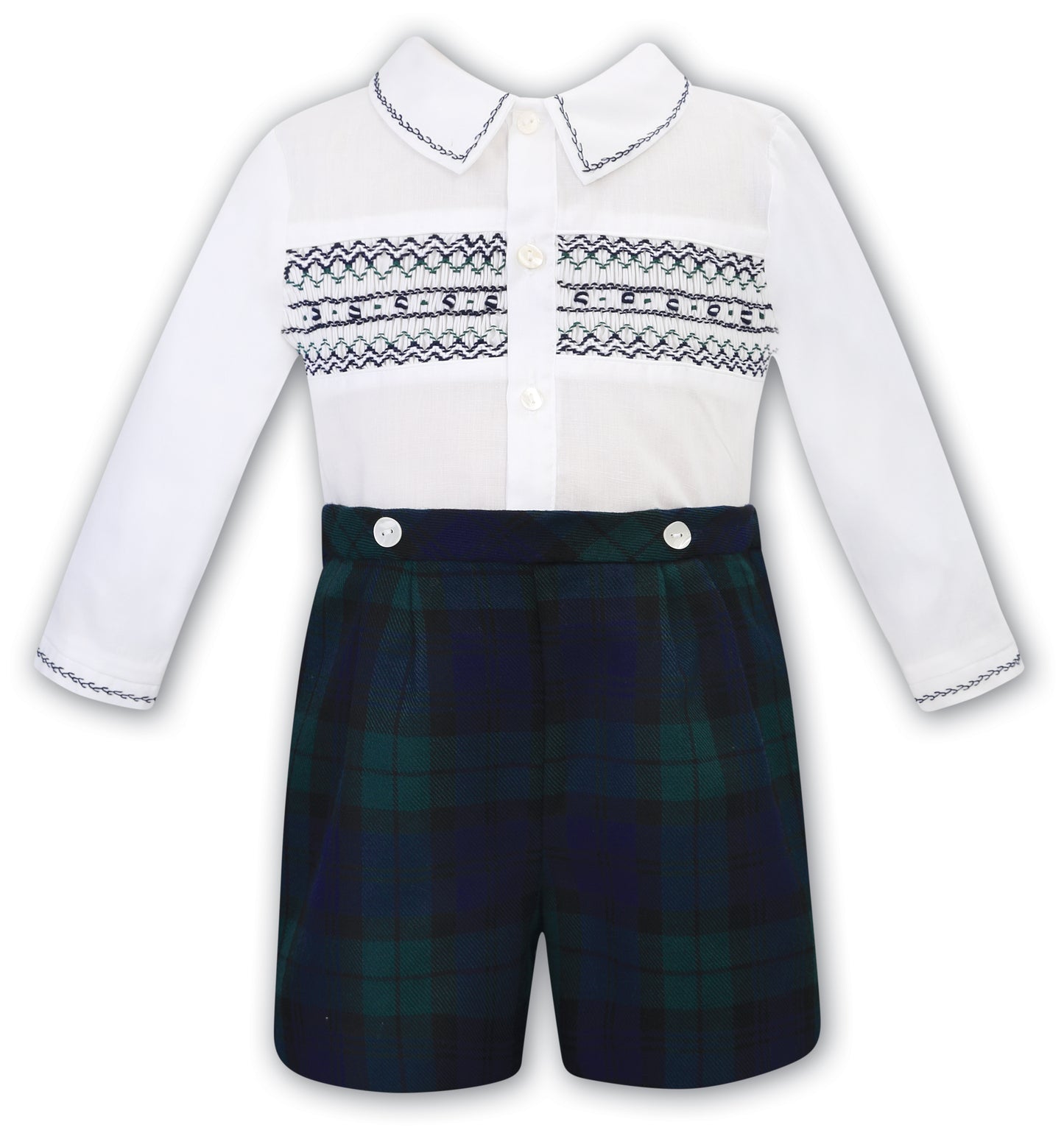 Sarah Louise Green Tartan Short Set