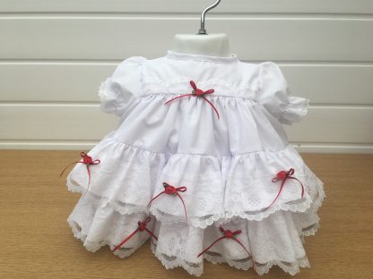 Pre-Order Red Bow Frill Baby Dress