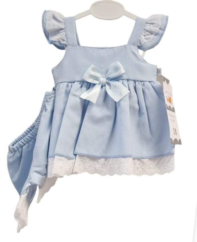 Spanish Blue Bow Dress