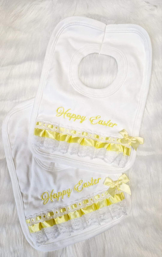 Happy Easter Ribbon Bibs