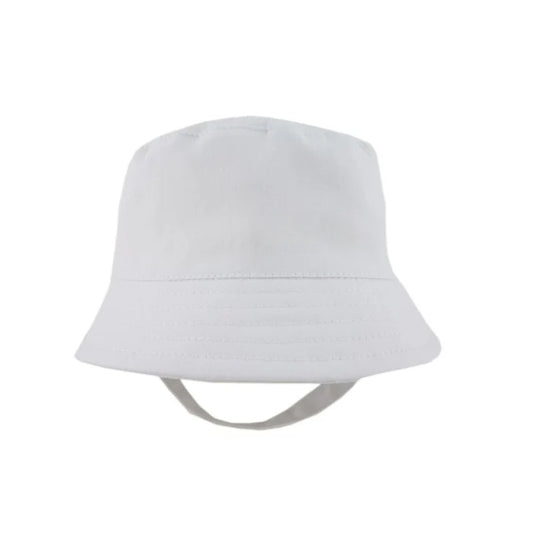 Summer White Bucket Hat