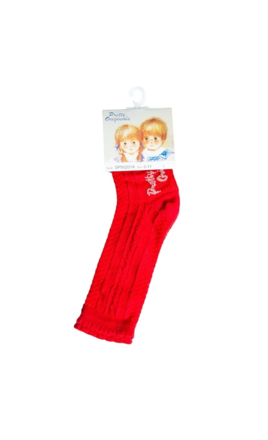 Pretty Originals Red Boys Socks