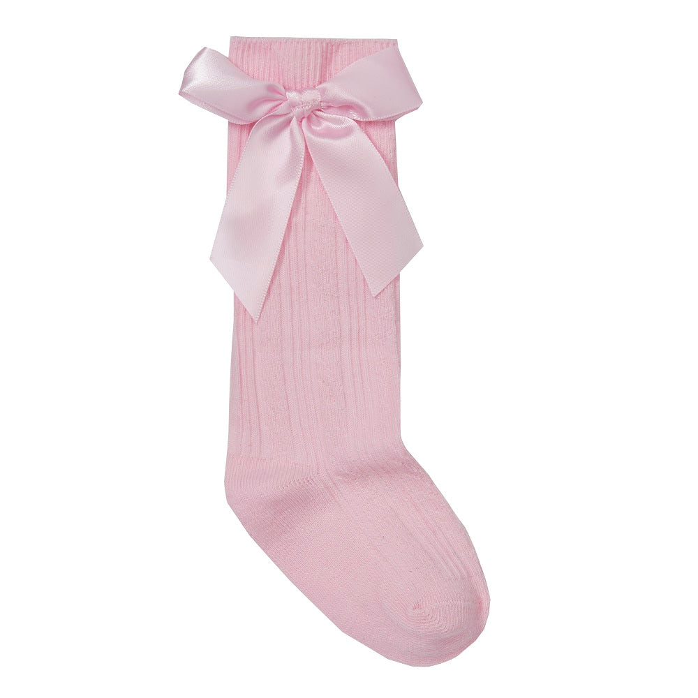 Soft Touch Pink Bow Sock