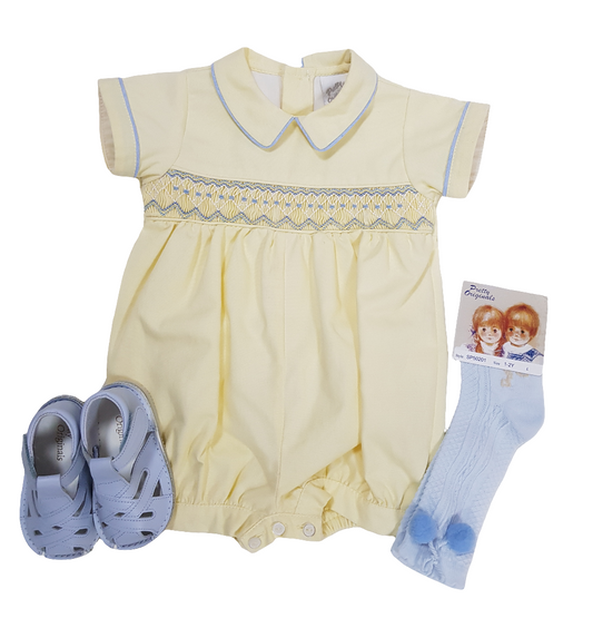 Pretty Originals Yellow Smock  Romper