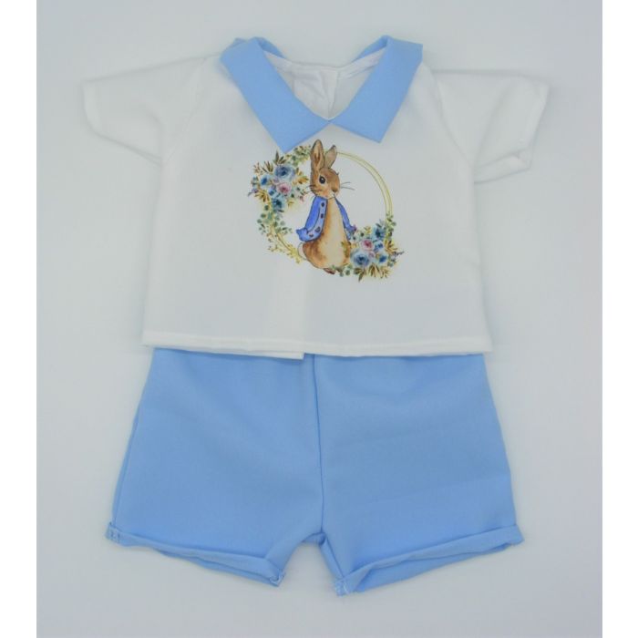 Kinder Peter Rabbit Blue Short Set