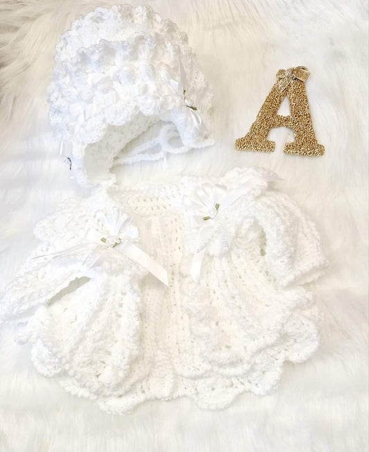 Handmade Crochet Set in White